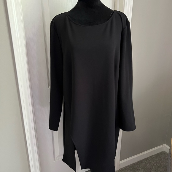 Vince Camuto Black Long Sleeve Dress - Picture 1 of 7